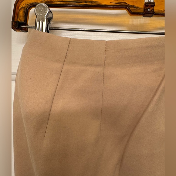 Talbots Woman 2 Pair:light blue/white stripe casual pants AND Tan slacks 12W - Picture 12 of 13